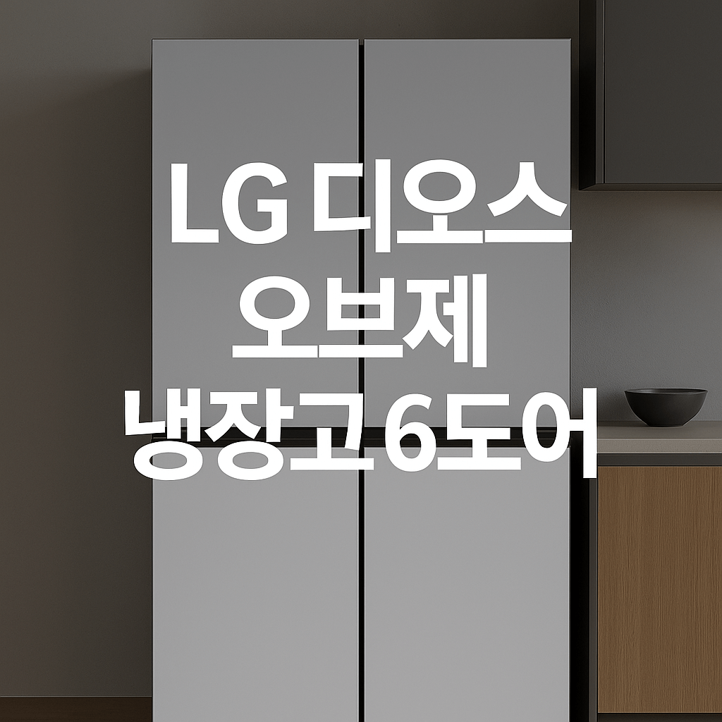 LG 디오스 오브제 냉장고 6도어