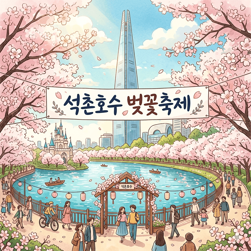 석촌호수 벚꽃