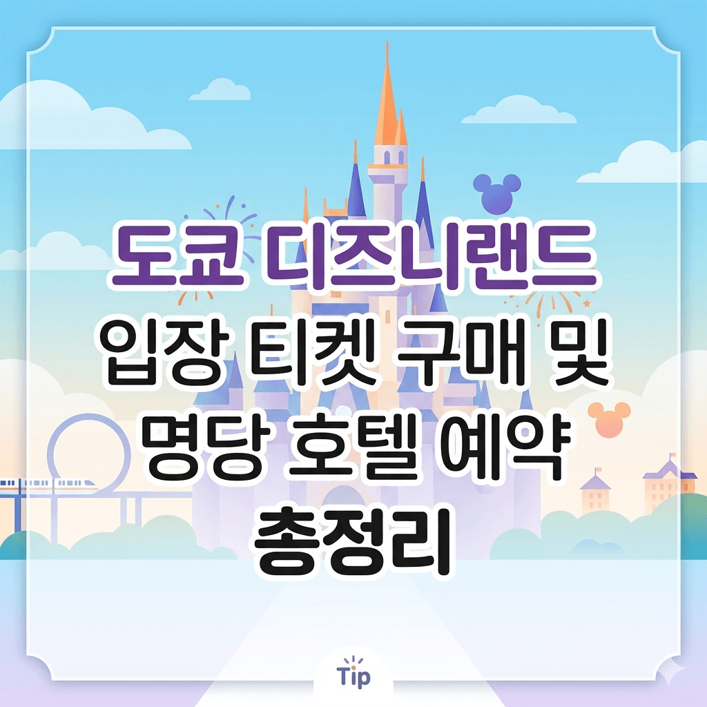 도쿄 디즈니랜드 입장 티켓 구매 및 호텔