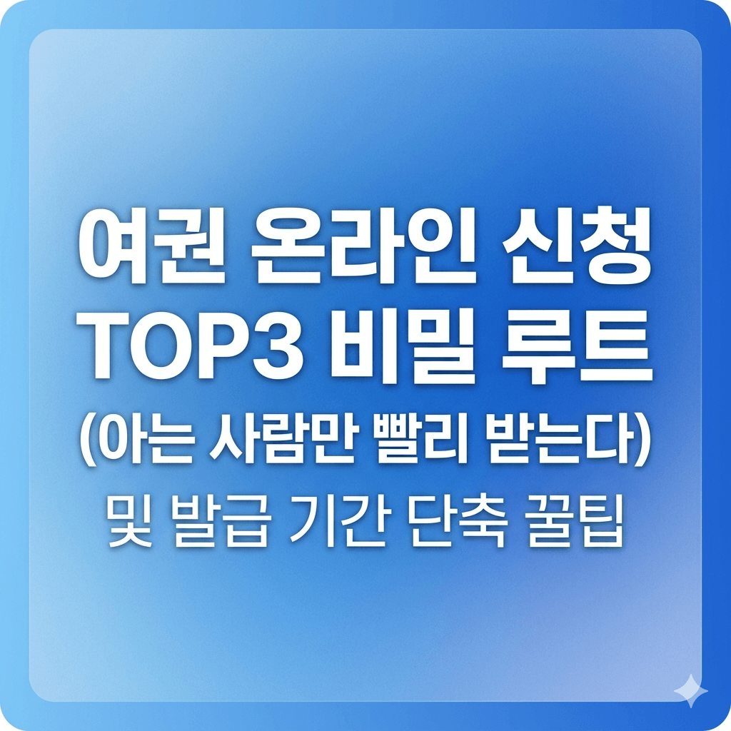 여권 온라인 신청