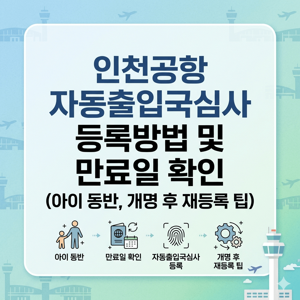 인천공항 자동출입국심사 등록