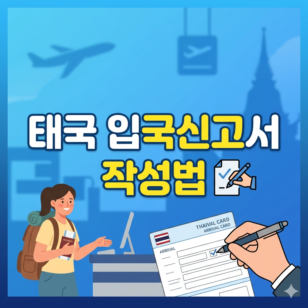 태국 입국신고서 작성