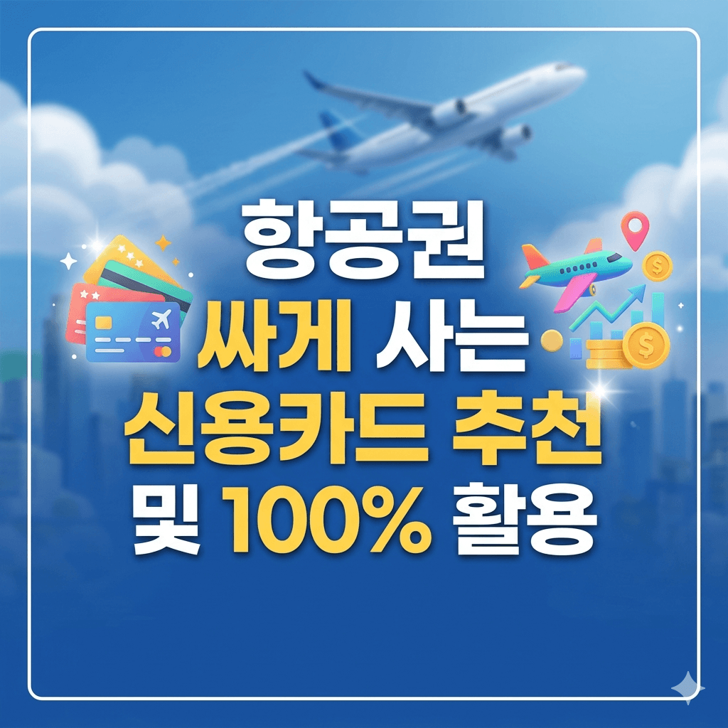 항공권 싸게 사는 신용카드 추천