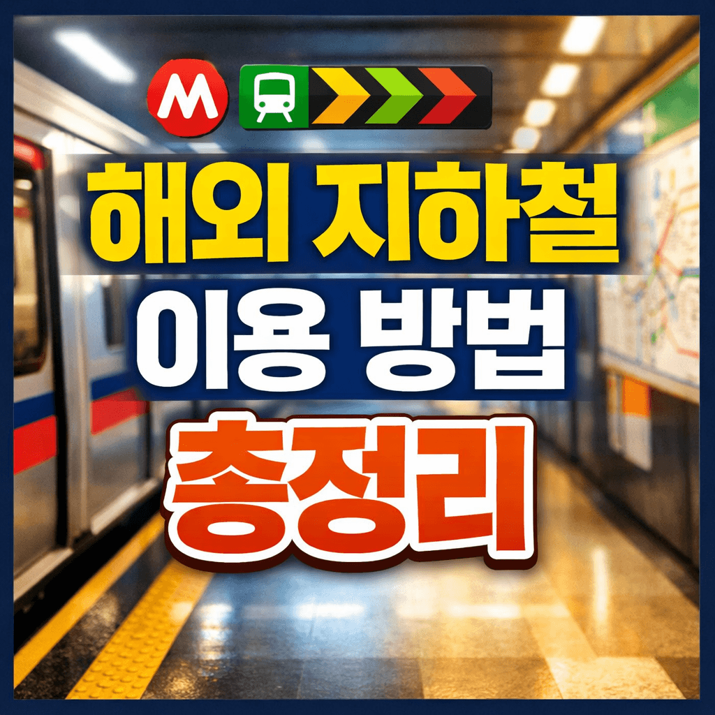 해외 지하철 이용 방법