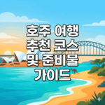 호주 여행 추천 코스 및 준비물 가이드