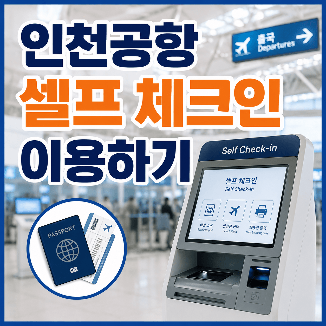 인천공항 셀프 체크인 이용하기