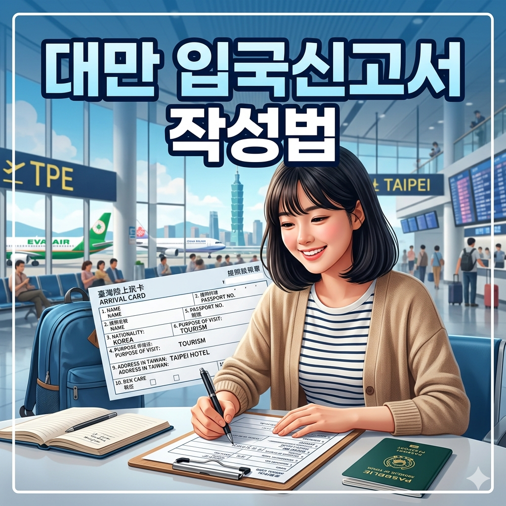 대만 입국신고서