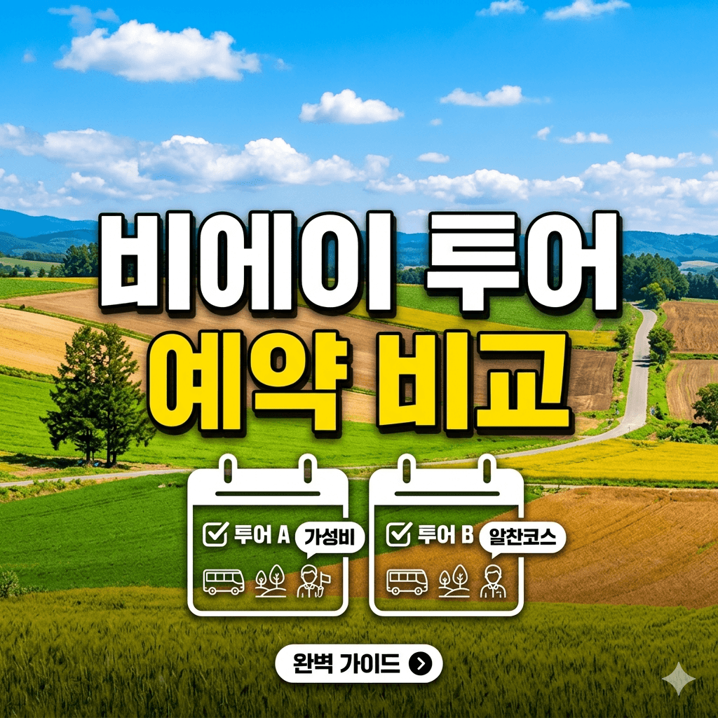 비에이 투어 예약 비교