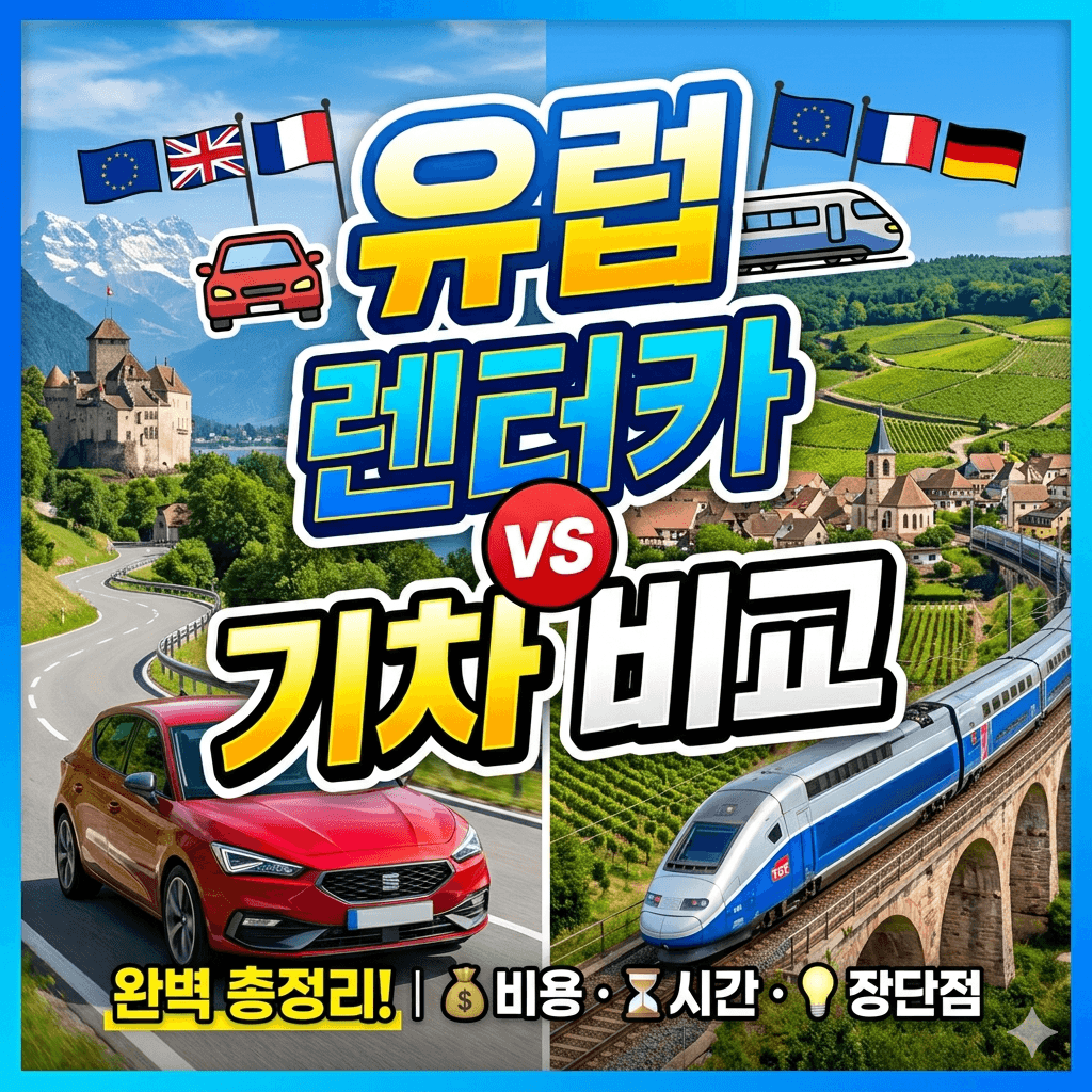 유럽 렌터카 vs 기차 비교