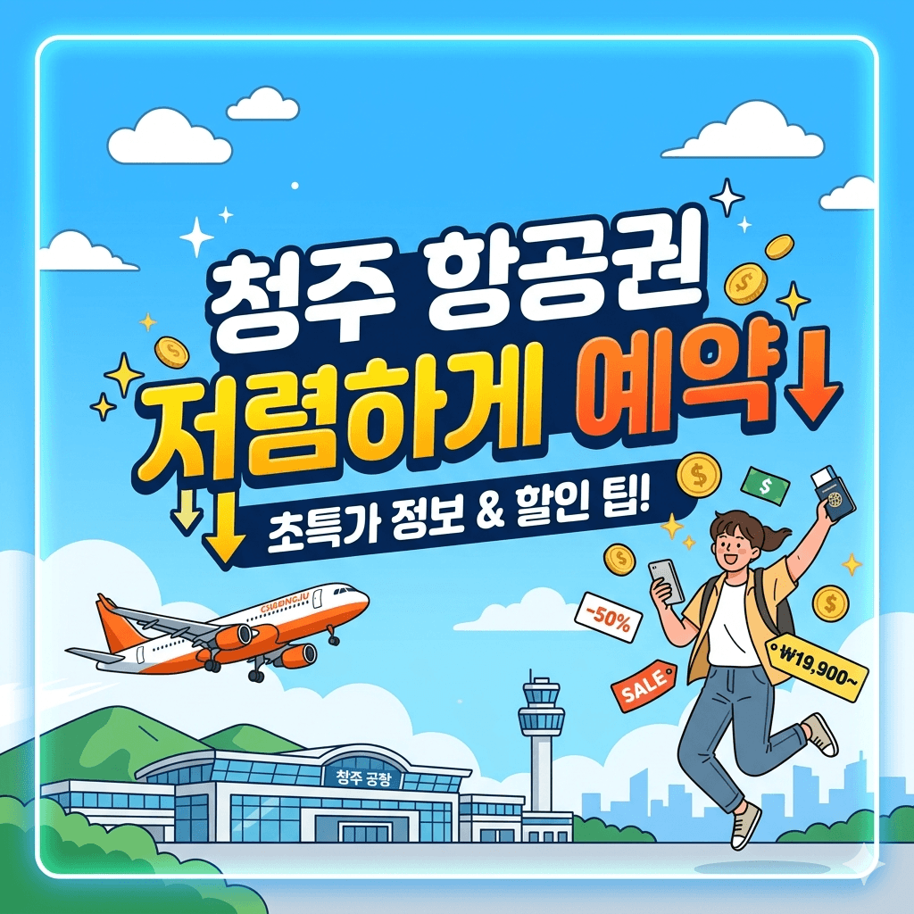 청주 항공권 저렴하게 예약
