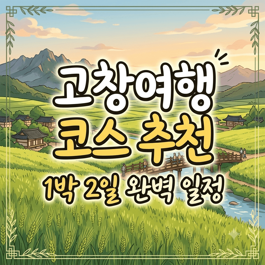 고창 여행 코스