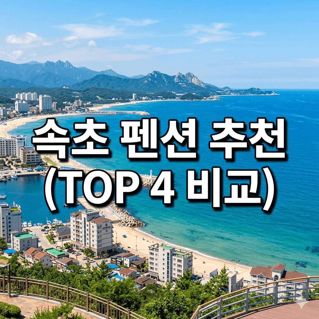 속초 펜션 추천 TOP 4 비교