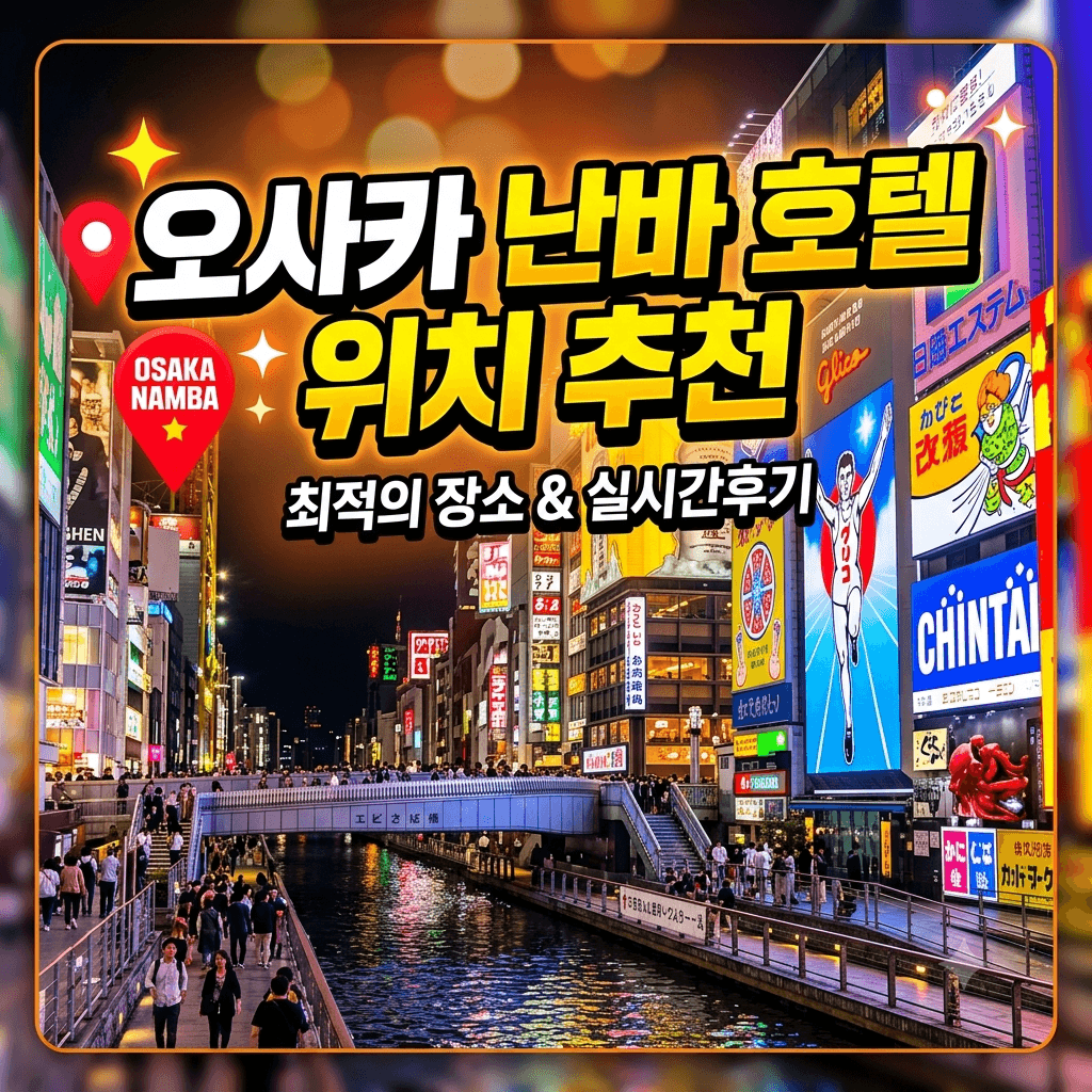 오사카 난바 호텔 위치 추천