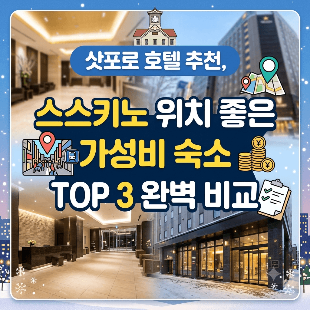 삿포로 스스키노 호텔 추천