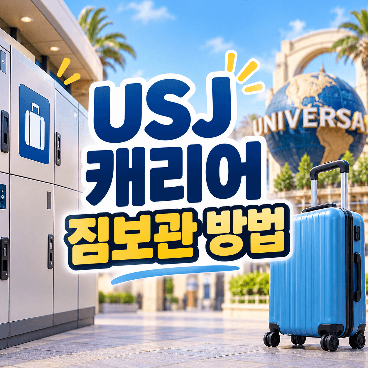 USJ 캐리어 짐보관 방법