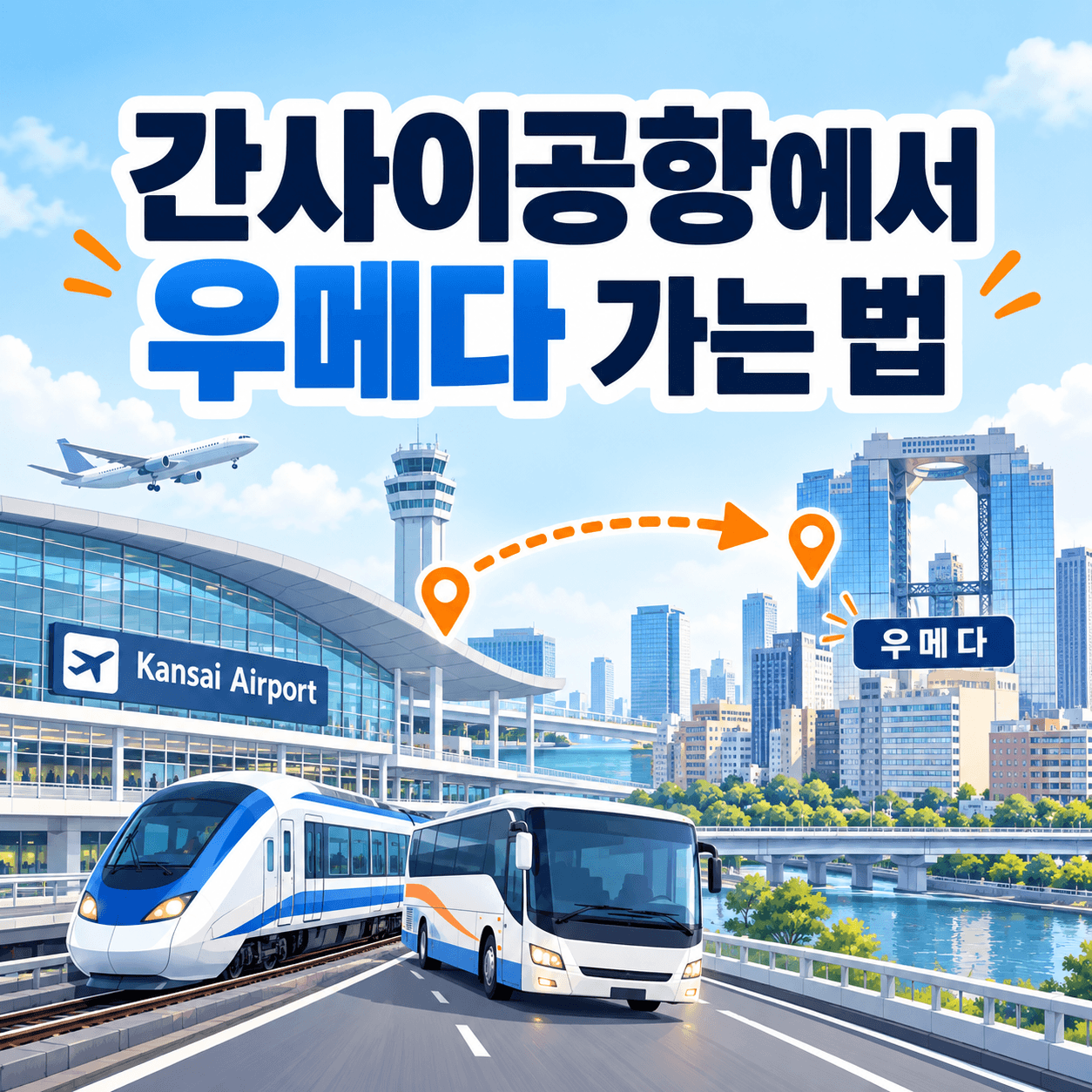 간사이공항에서 우메다 가는 법