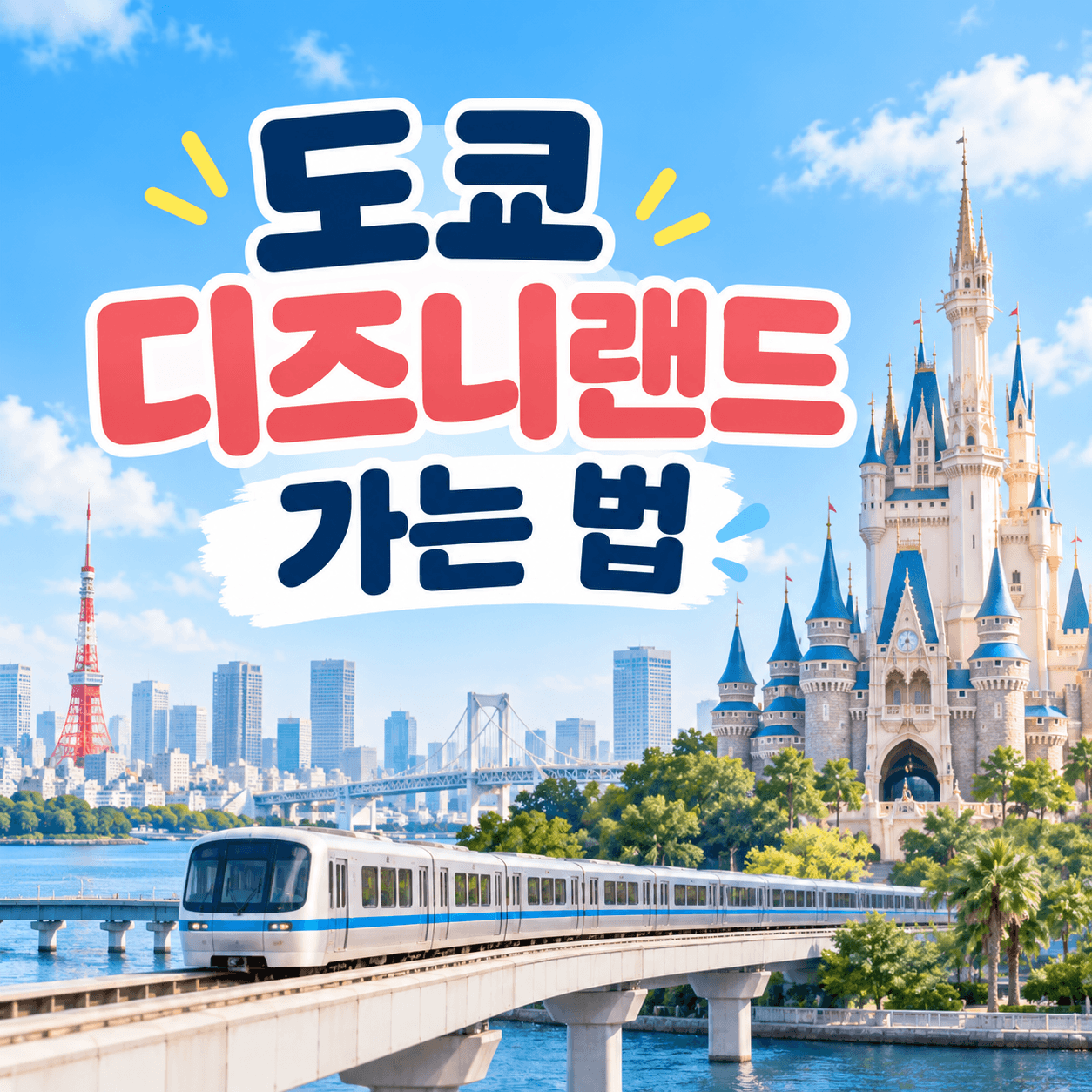 도쿄 디즈니랜드 가는 길