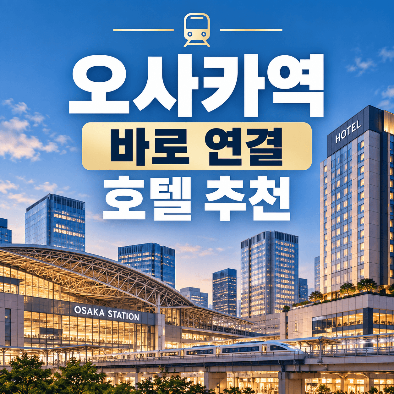 오사카역 바로 연결 호텔 추천