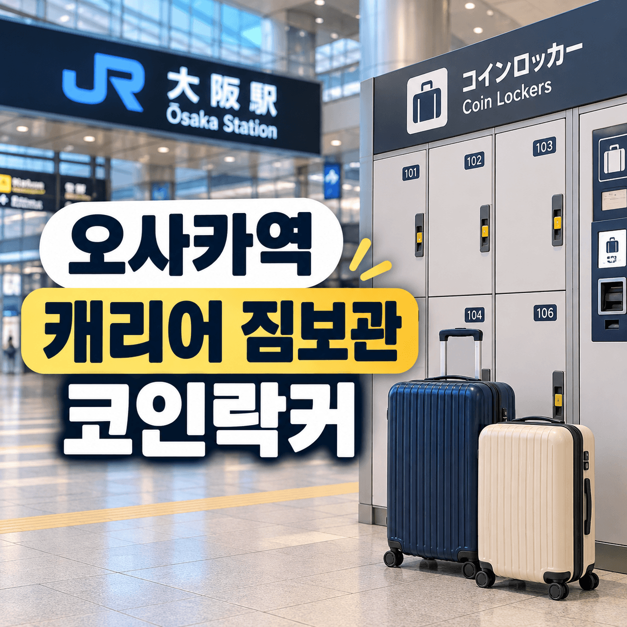 오사카역 코인락커 짐보관