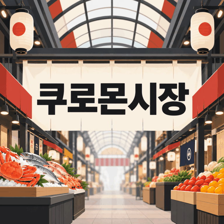 쿠로몬시장 완벽 가이드|추천 먹거리부터 영업시간·가는 법·가격 비교까지